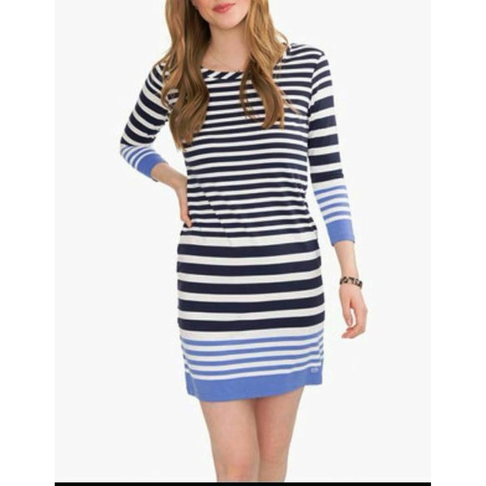 Camille “Nautical Navy” Performance Dress Medium